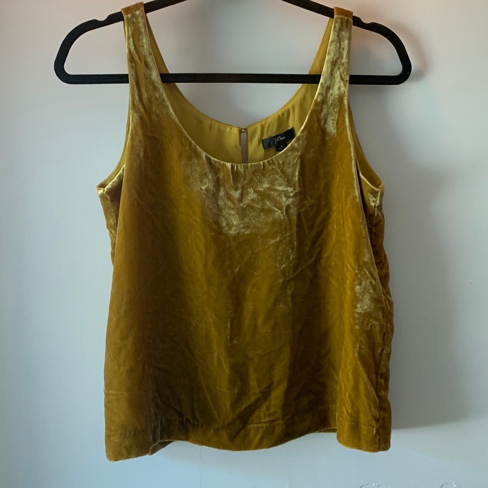 golden mustard jcrew tank